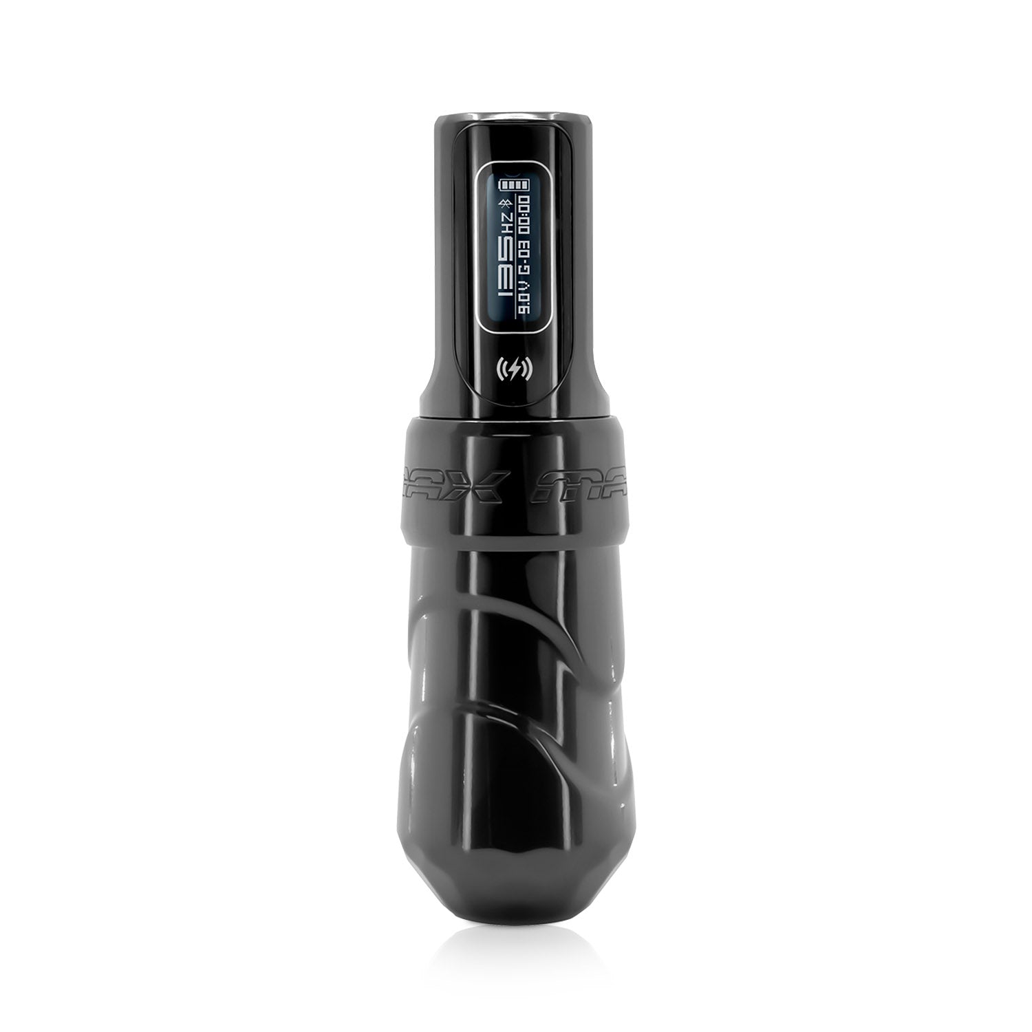 The FK Irons Flux Max Wireless Tattoo Machine with PowerBolt 2.0 sold at TATSoul