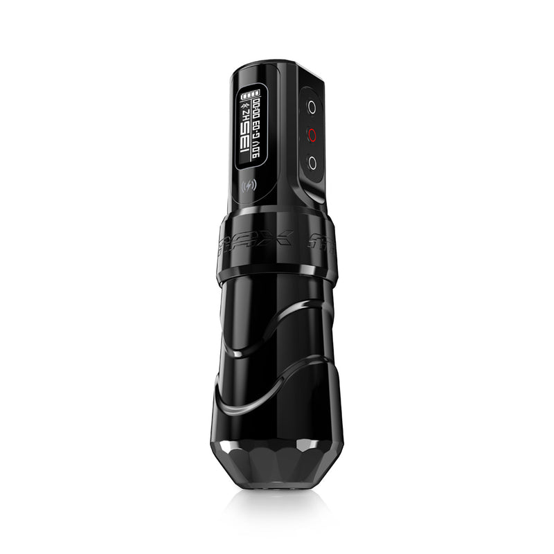 The FK Irons Flux Max Wireless Tattoo Machine with PowerBolt 2.0 sold at TATSoul