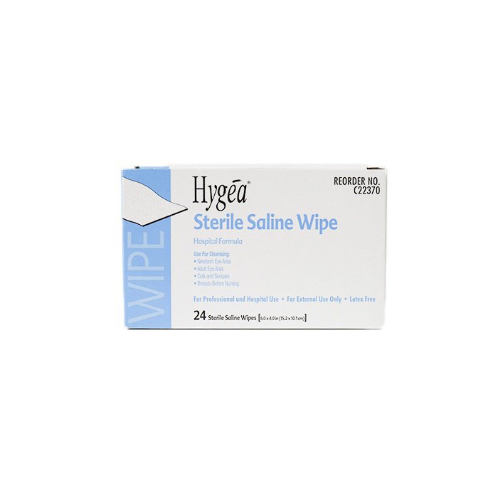 Sterile Saline Wipes to Clean Skin for a Tattoo