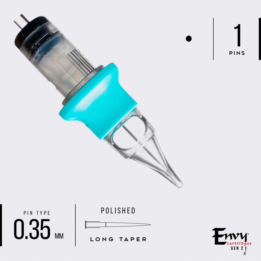 Envy Gen 2 Standard Round Liner Cartridges 0.35mm (20 Pack)