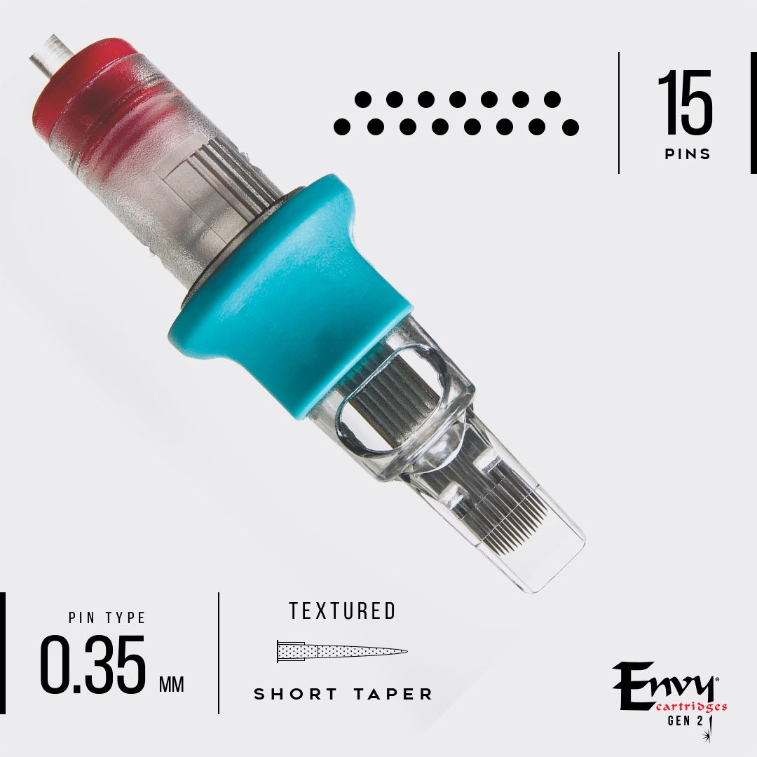 Envy Gen 2 - Traditional Curved Magnum Tattoo Cartridges