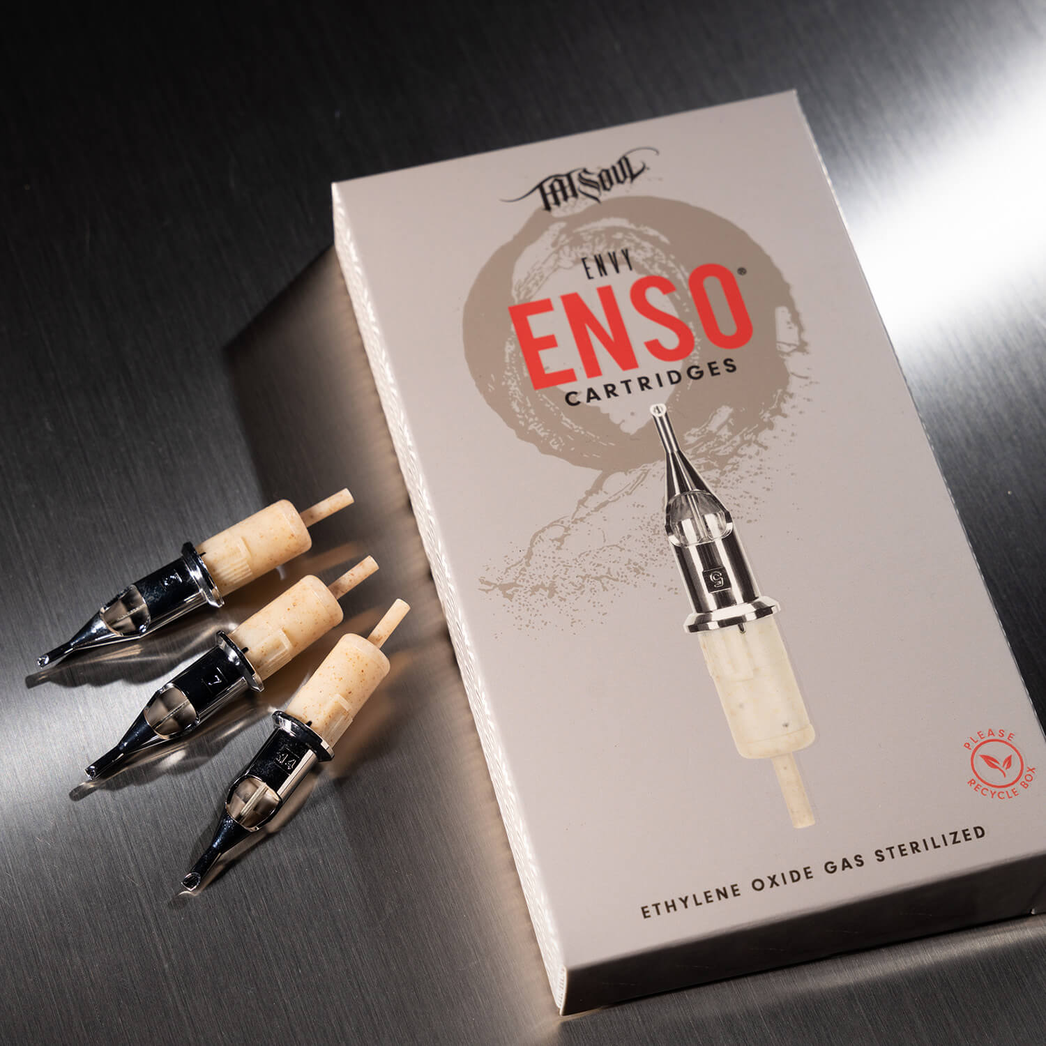 A box of ENSO cartridges, made and sold by TATSoul.
