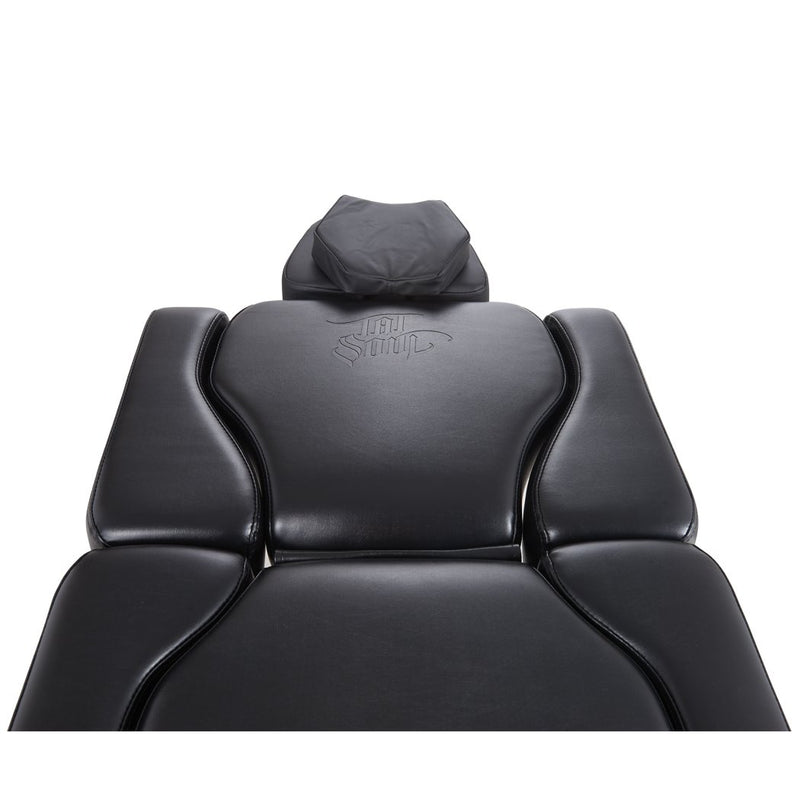 Oros 680 Tattoo Client Chair overhead view showing back and headrest.