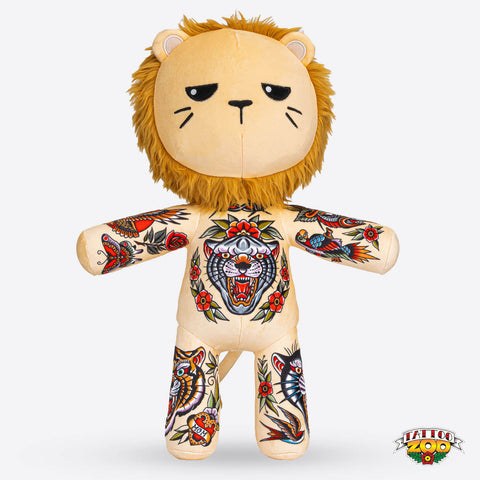 Lion Stuffed Animals with Tattoo