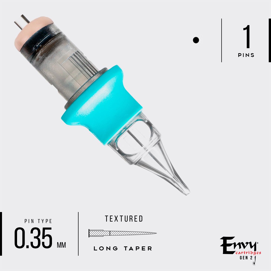 Envy Gen 2 Textured Cartridges Round Liner (10 Pack)