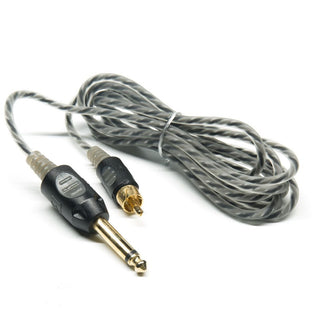 Bishop Premium Lightweight RCA Cord - 7ft. - Grey Tattoo Power Supplies