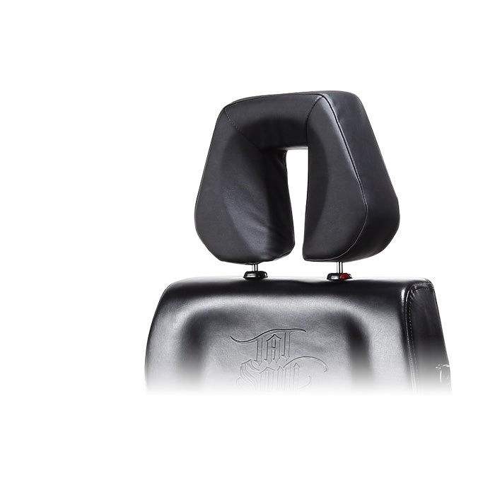 Close up of the 570 Tattoo Client Chair headrest, available at TATSoul.