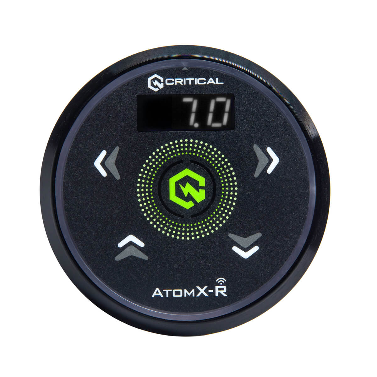 Black Critical ATOMX-R Power Supply for tattoo machines.