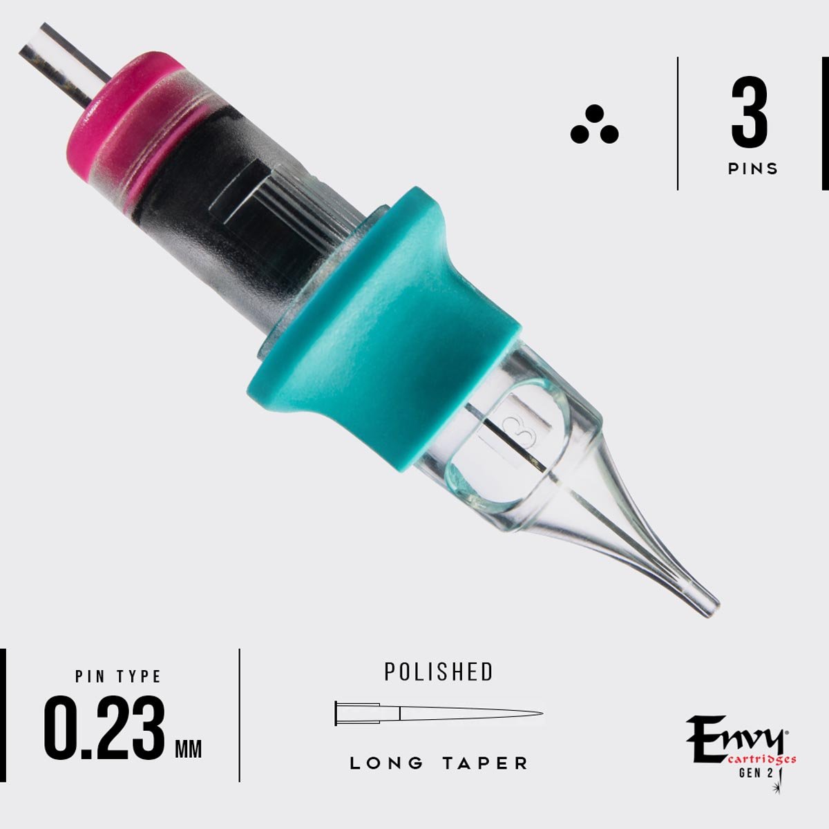 Envy Gen 2 - Round Shader Nano PMU Cartridges (10 Pack)