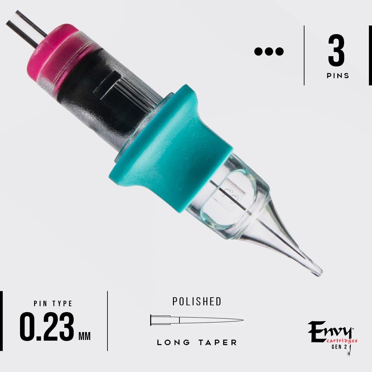 Envy Gen 2 Nano Cartridges U Shaped Single Stacked Magnum