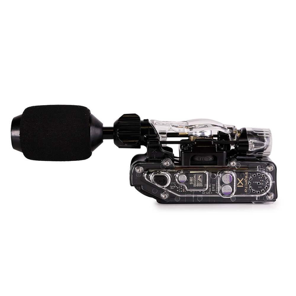 Inkjecta Flite X1 tattoo machine side view