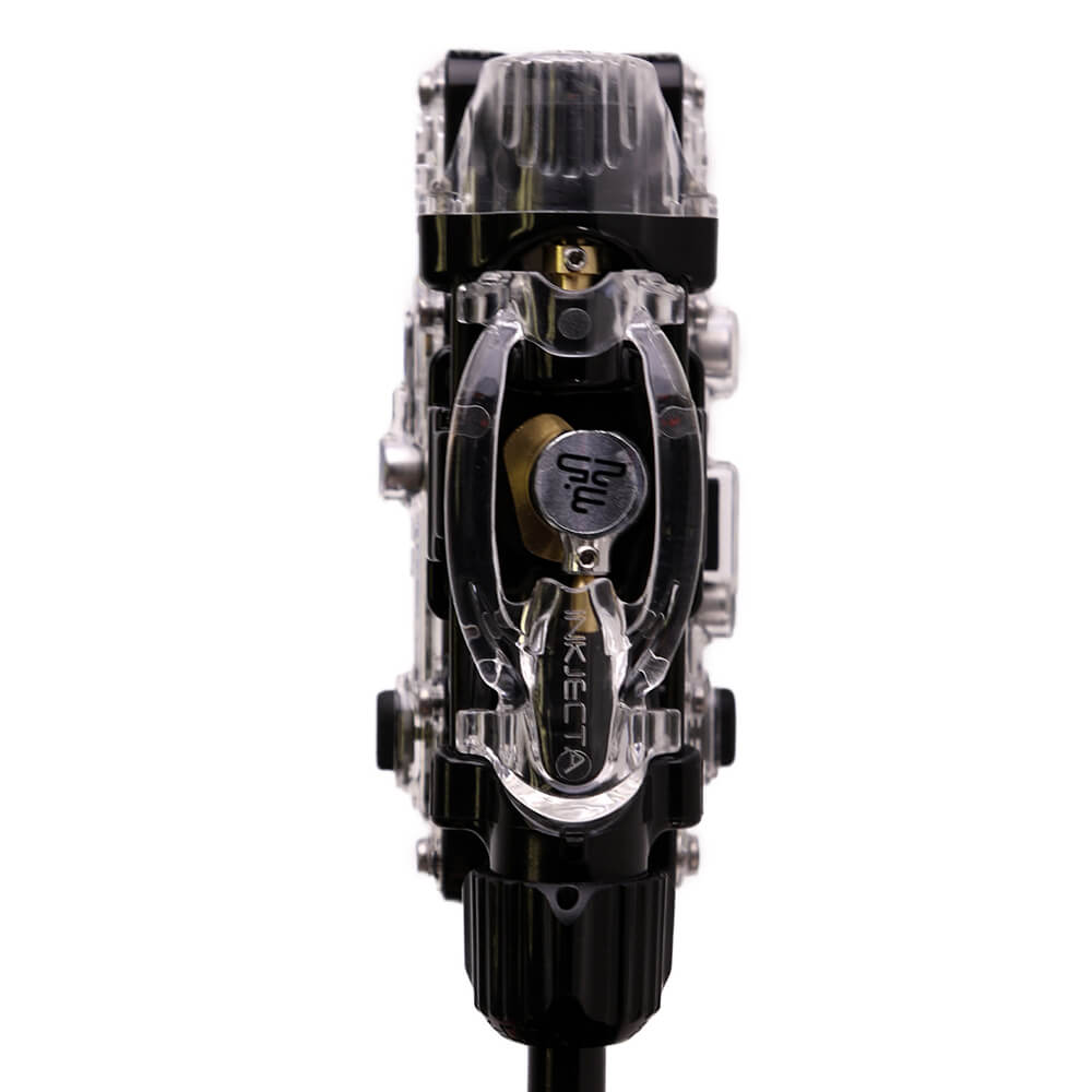Inkjecta Flite X1 wireless tattoo machine top view