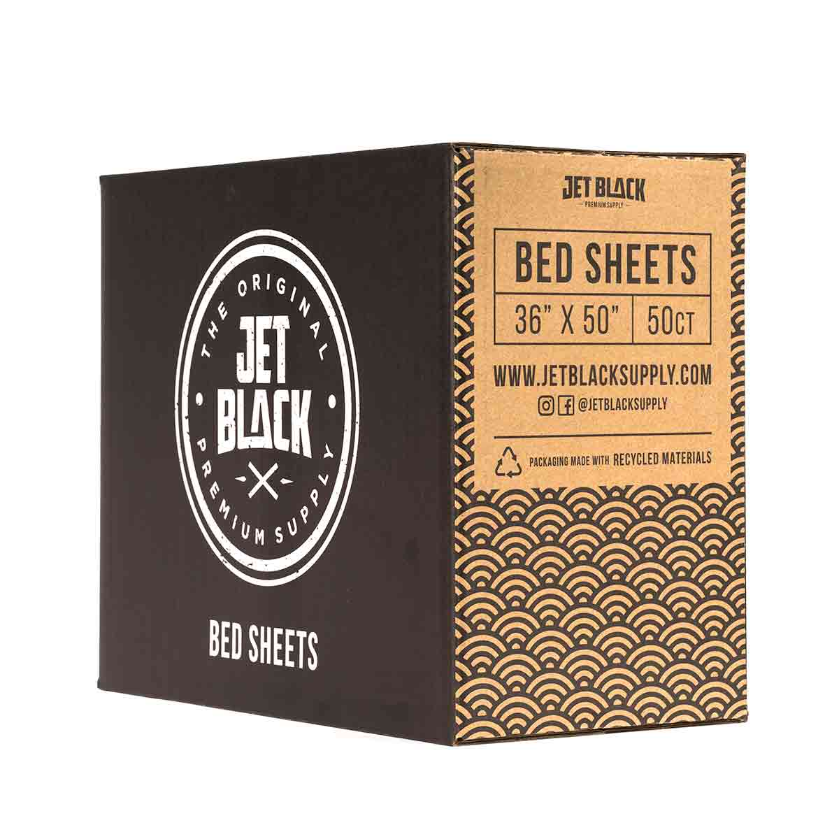 Jet Black - Bed Sheets for Tattoo Beds and Chairs