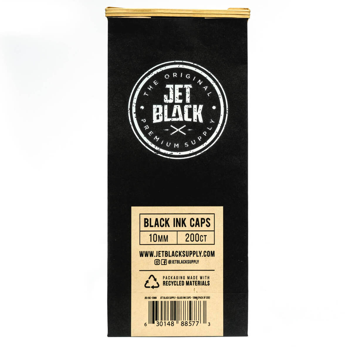 Jet Black - Black Ink Caps
