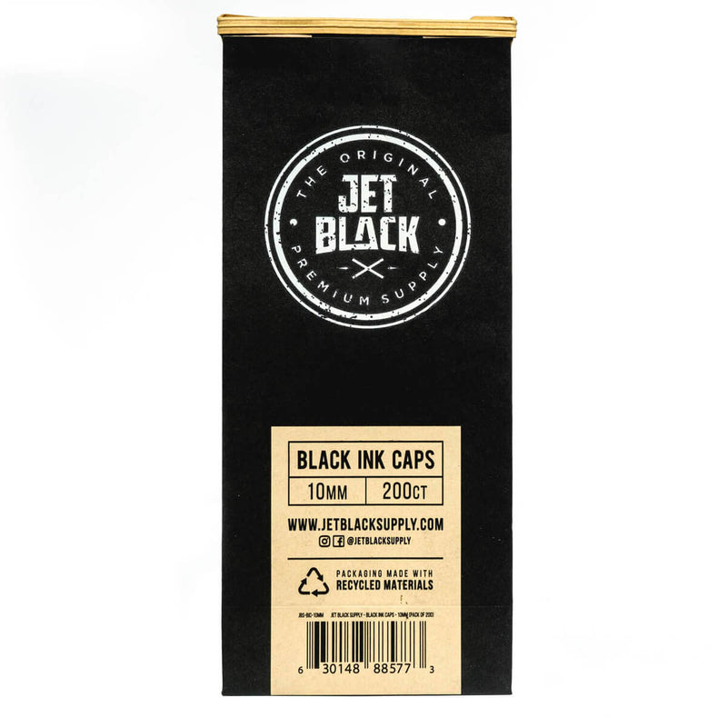 Jet Black - Black Ink Caps