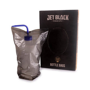 Jet Black - Eco-Friendly 6x10 in. Bottle Bags - 200 ct.