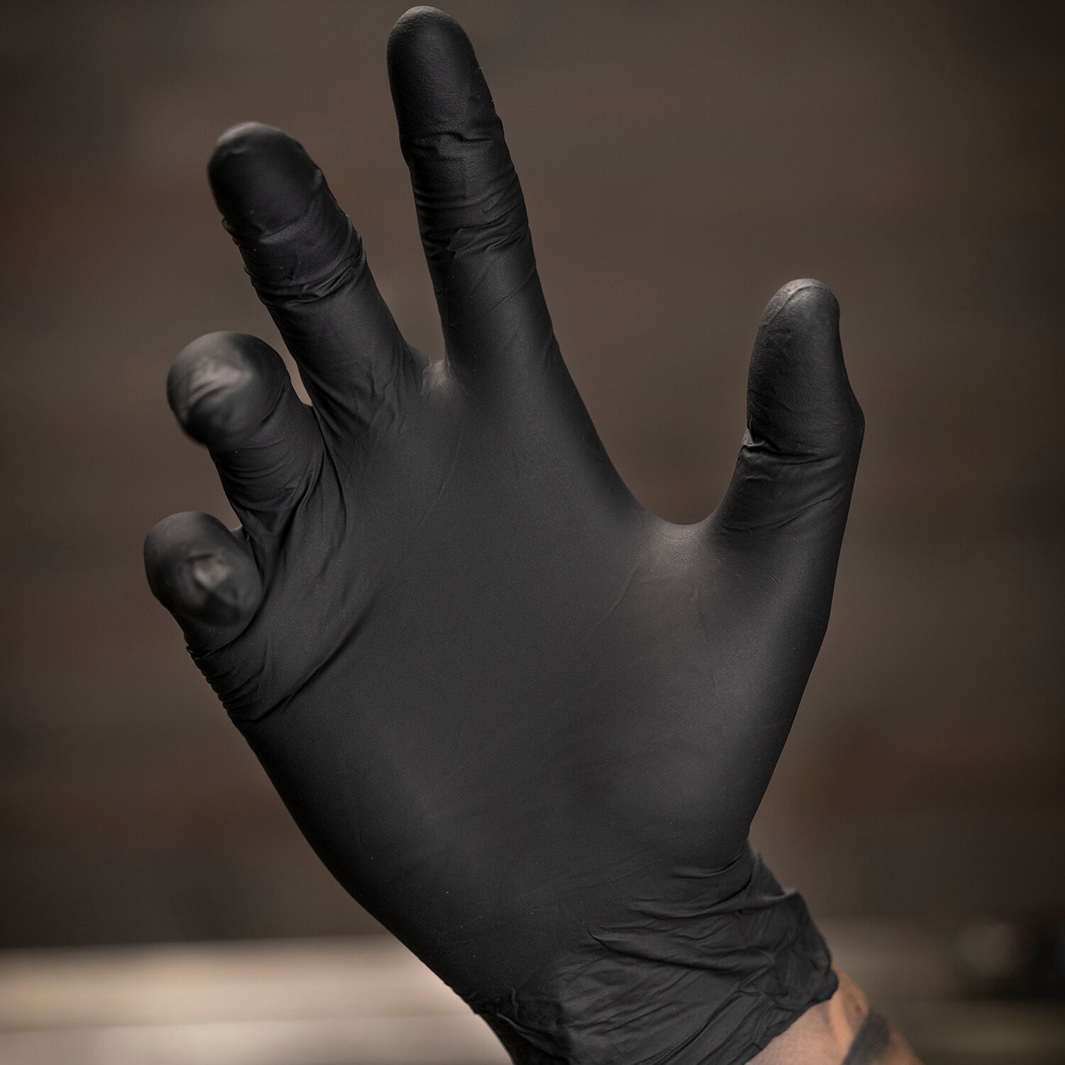 Jet Black - Disposable Nitrile Gloves - 3.5g (non-sterile, ambidextrous)