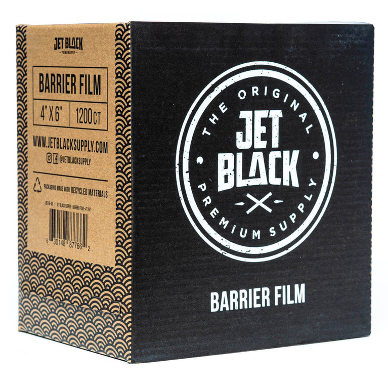 Jet Black - 4x6" Barrier Film to Prevent Contamination