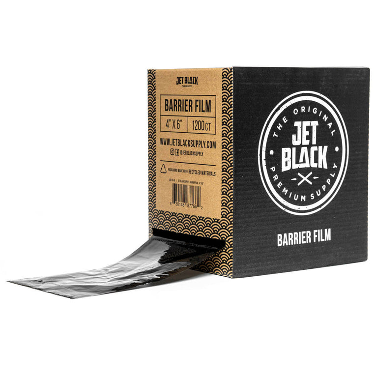 Jet Black - 4x6" Barrier Film to Prevent Contamination