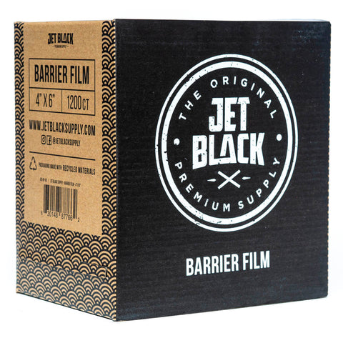 Jet Black - 4x6" Barrier Film to Prevent Contamination