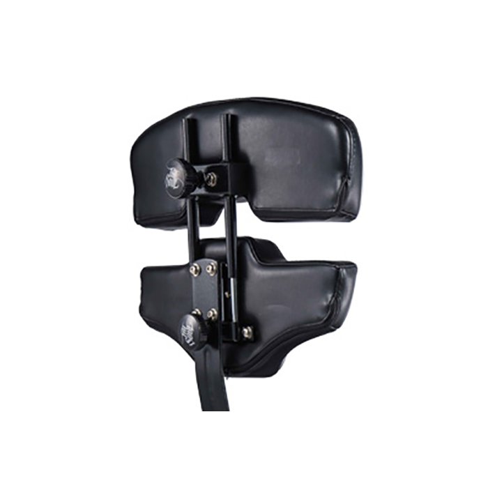 Mako Studio Tattoo Artist Chair backrest close-up showing split back design