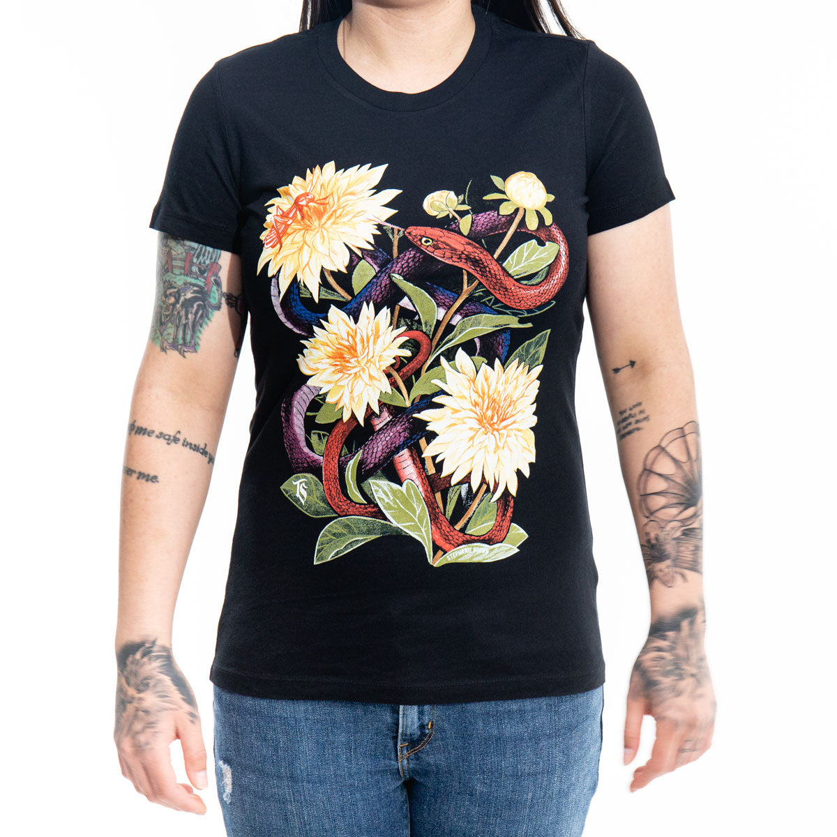  TATSoul Ladies Apparel T-Shirt Snake Design
