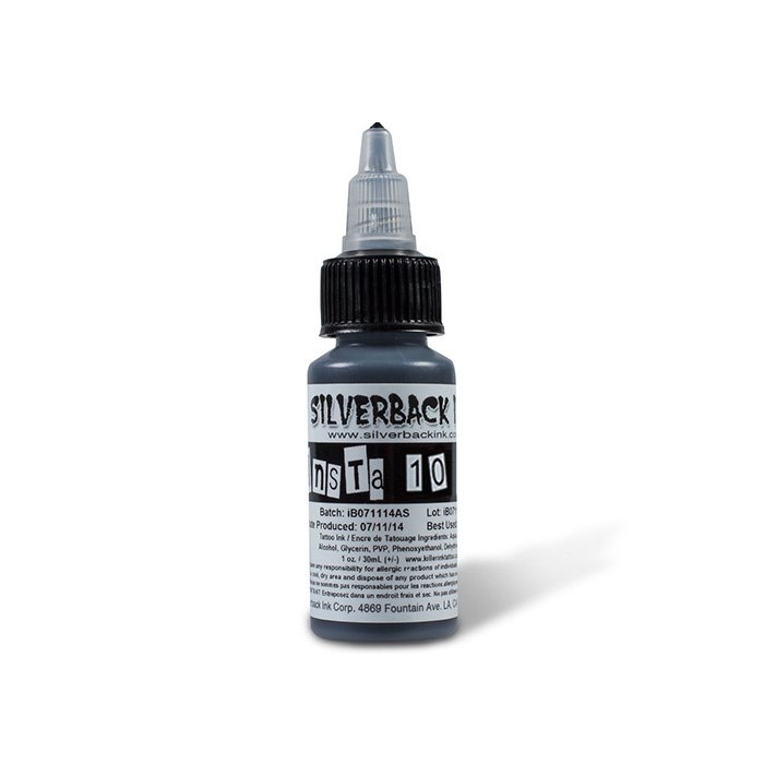 Silverback Ink Insta10shade Grey Wash Tattoo Ink Series ig10 1 oz.