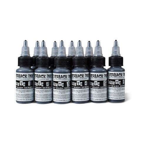 Silverback Tattoo Ink Insta10Shade Grey Wash Series