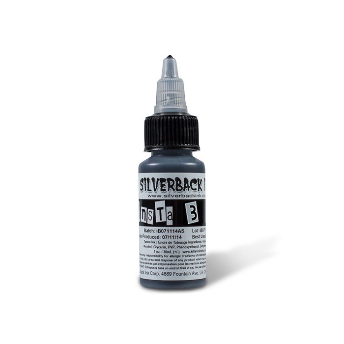 Silverback Ink ig3 Tattoo Ink from the Insta10shade Grey Wash Series