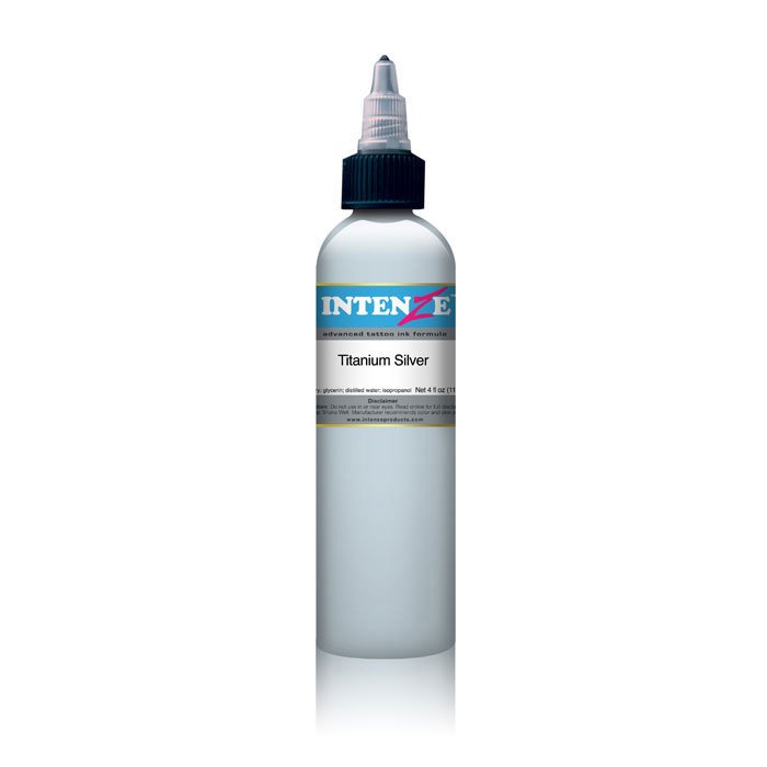 Intenze Ink - 4 oz. (silver-Titanium Silver)